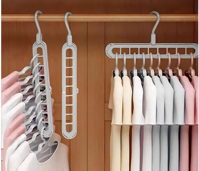9 Hole Hanger Multifunctional Clothes Drying Rack - Zoom Image 5