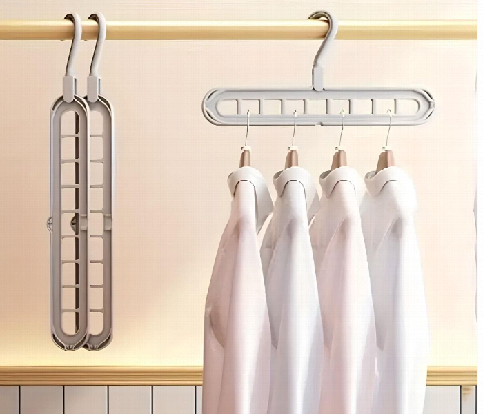 9 Hole Hanger Multifunctional Clothes Drying Rack - Zoom Image 4