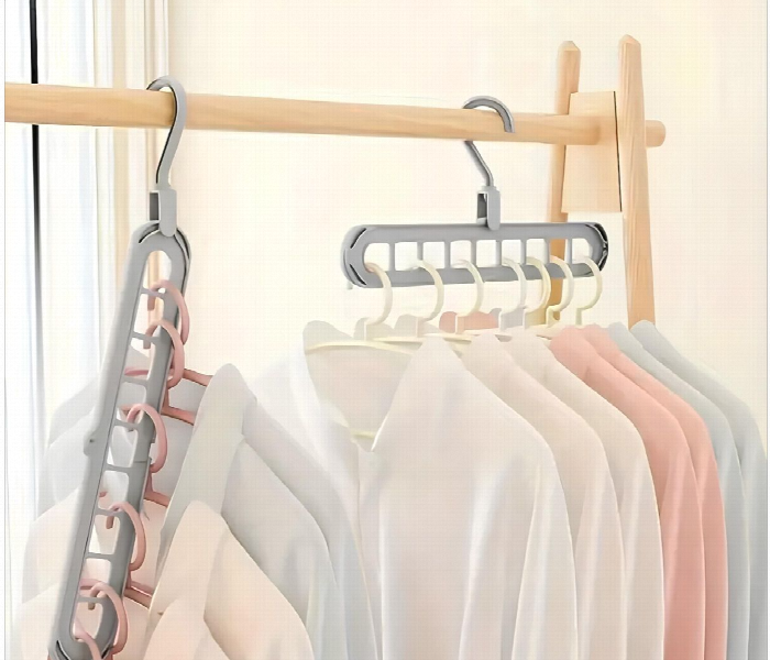9 Hole Hanger Multifunctional Clothes Drying Rack - Zoom Image 3