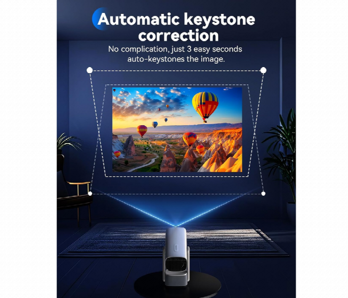 Pan Tilt Lamp Rechargable Projector 4K 5Ghz - Zoom Image 4