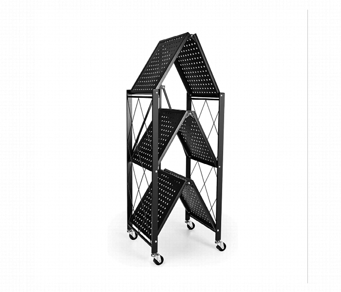 3 Layer Foldable Storage Shelf Rack - Zoom Image 2