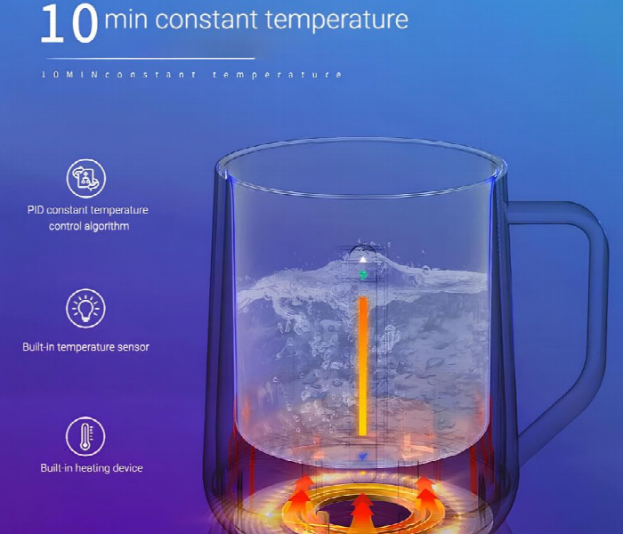 Sguai Smart Heating Cup Stainless Steel Black - Zoom Image 5
