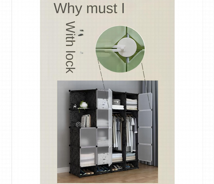 Multifunctional Wardrobe Folding Storage Cabinet - Zoom Image 3