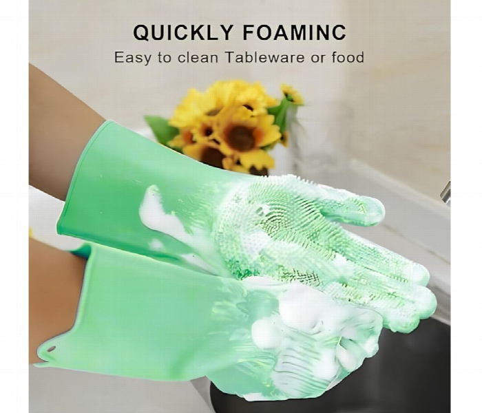Multi Functional Silicone Glover  Green - Zoom Image 3