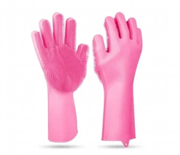 Multi Functional Silicone Glover  Pink - Zoom Image 4