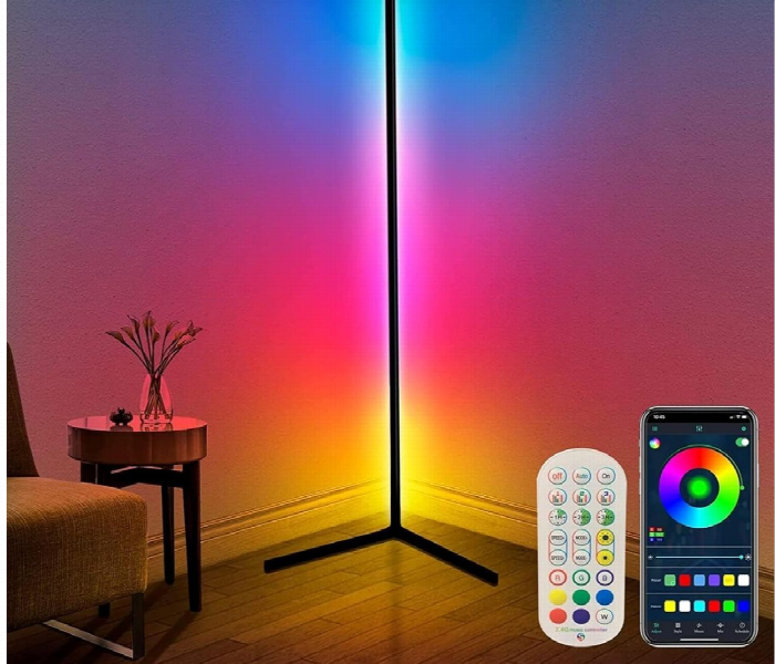 Rgb Adjustable Smart Led Floor Lamp - Zoom Image 4