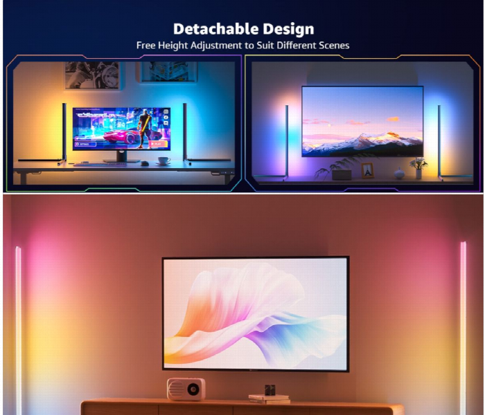 Rgb Adjustable Smart Led Floor Lamp - Zoom Image 3