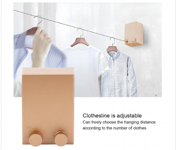 Japanese Clothesline With Adjustable Stainless Steel Rope - Zoom Image 2