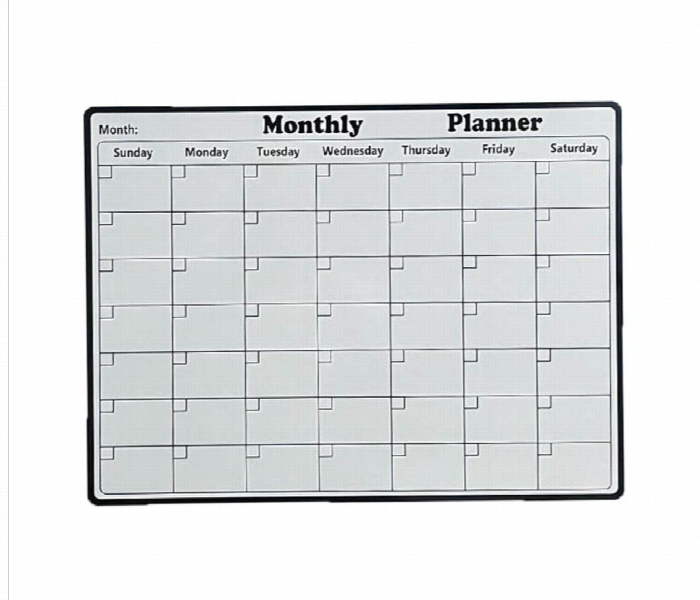 Dry Erase Fridge Magnetic White Board Calendar - Zoom Image 1