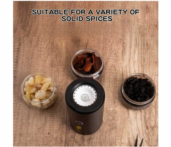 Electronic Bakhoor Burner Rechargeable Aroma Diffuser  Black - Zoom Image 3
