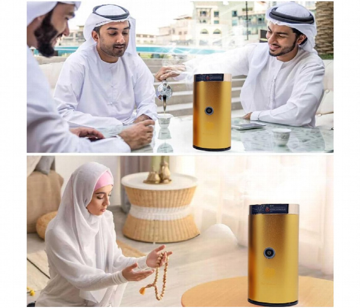 Electronic Bakhoor Burner Rechargeable Aroma Diffuser  Yellow - Zoom Image 5