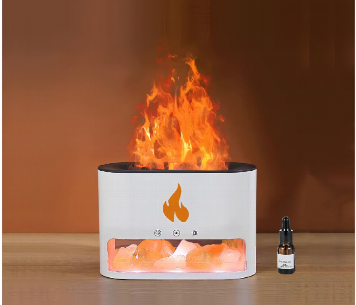 Aroma Flame Diffuser And Humidifier White - Zoom Image 2