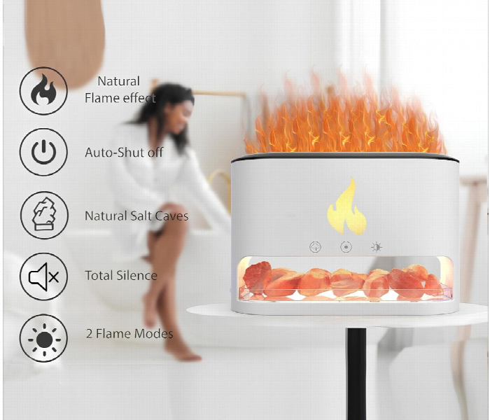 Aroma Flame Diffuser And Humidifier White - Zoom Image 4