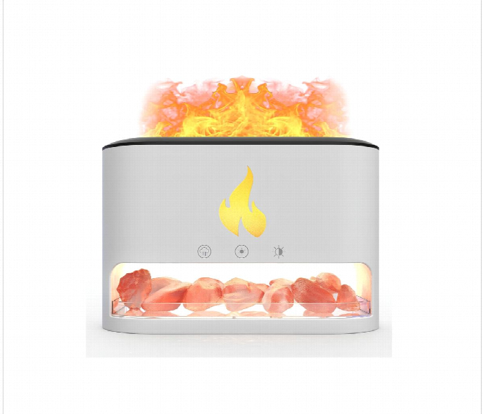 Aroma Flame Diffuser And Humidifier White - Zoom Image 1