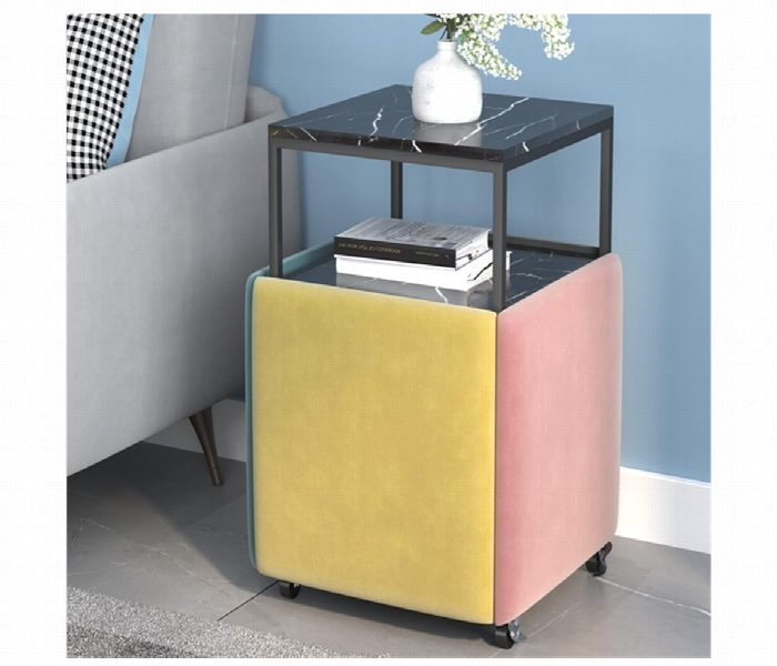 5 In 1 Seating Sofa Cube Table With Casters Stackable Table Chair Sets - Zoom Image 4