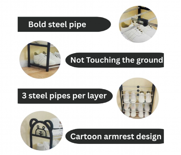 Simple Cartoon Shoe Rack Easy Assembly - Zoom Image 4