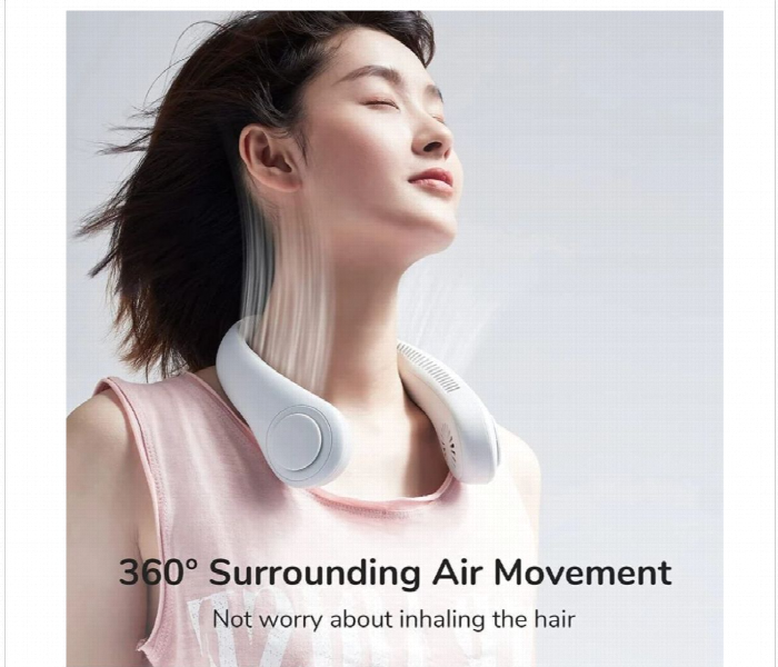 Mini Neck Fan  White Wearable Air Cooler And Purifier - Zoom Image 5
