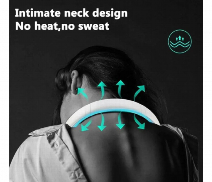 Mini Neck Fan Pink Wearable Air Cooler And Purifier - Zoom Image 3