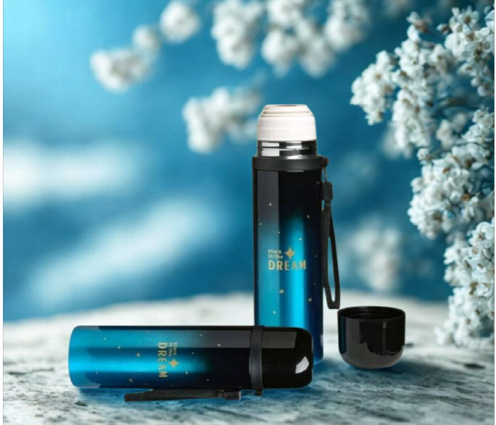 Stainless Steel Flask 500Ml Blue Or Black - Zoom Image 3