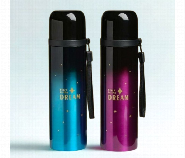 Stainless Steel Flask 500Ml Pink Or Black - Zoom Image 2