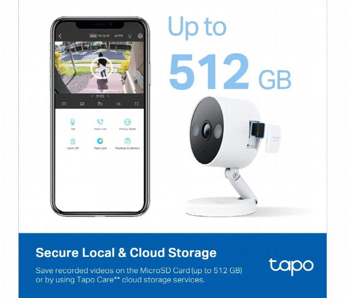 Tapo C120 Indoor Outdoor 2K Wifi Security Camera With Night Vision And Smart Ai - Zoom Image 3
