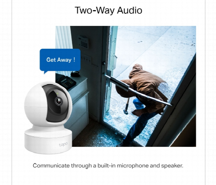 Tapo C212 Pan Tilt Wifi Home Security Camera With Night Vision And Voice Control - Zoom Image 5