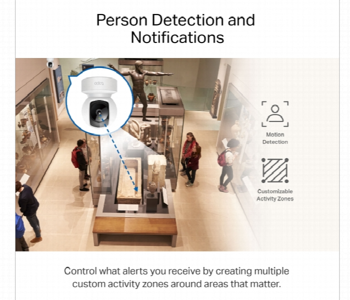 Tapo C212 Pan Tilt Wifi Home Security Camera With Night Vision And Voice Control - Zoom Image 4