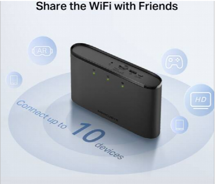 Mercusys Mt110 4G Lte Mobile Wifi Hotspot With 10 Device Support And 10 Hour Battery - Zoom Image 5