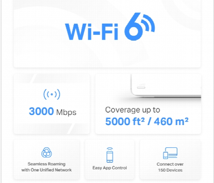 Mercusys Halo H80X 3 Pack Ax3000 Dual Band Gigabit Wifi 6 Mesh System For 150 Devices - Zoom Image 3