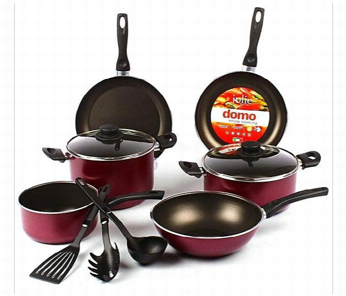 Domo 11Pc Nonstick Cookware Set Made In Italy Do Do07St1100 - Zoom Image