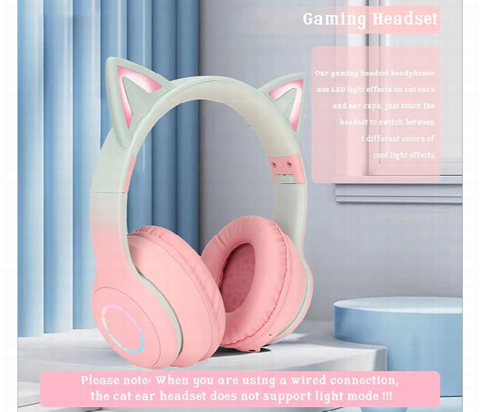 Cat Ear Wireless Headphones Premium Product - Zoom Image 5