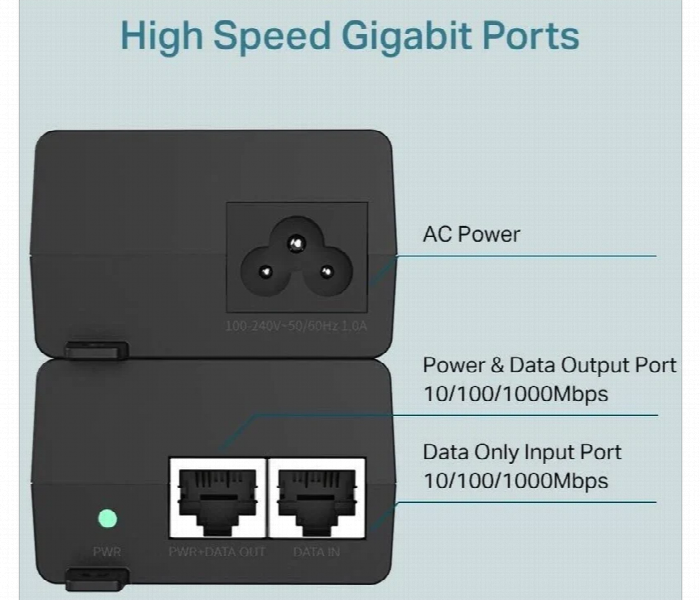 Tp Link Poe And Injector With 2 Gigabit Ports And 30W Power Supply  Tl Poe160S - Zoom Image 2