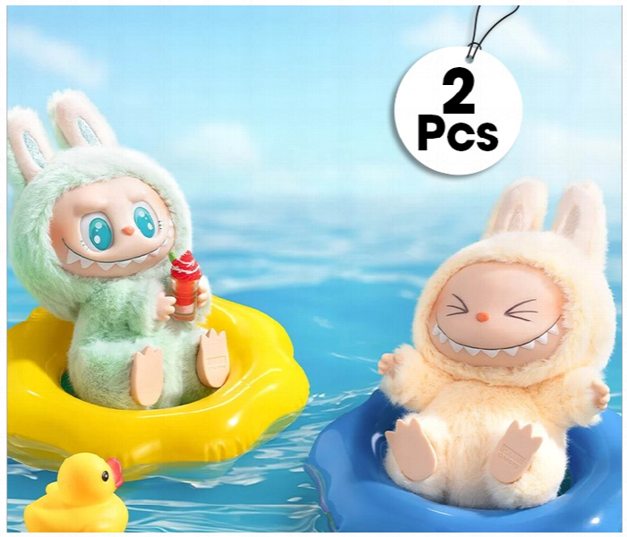 Pack Of 2 Labubu Energy Monster Blind Box Vinyl Keychains Surprise Collectible Characters - Zoom Image 1