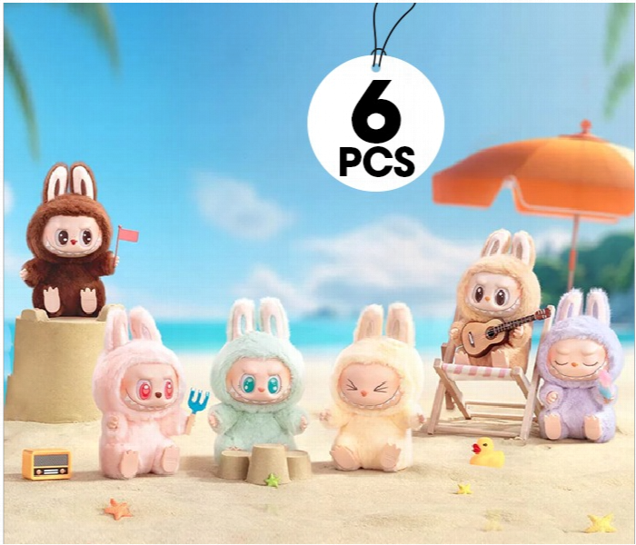 Bundle Of 6 Pcs Labubu Big Into Energy Monster Vinyl Figures  Collectible Toys For Kids And Girls - Zoom Image 1