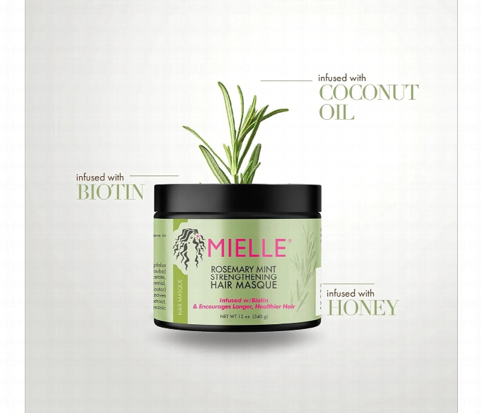 Mielle Rosemary Mint Hair Masque 340G - Zoom Image 1