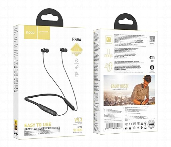 Hoco Wireless Earphones Hands Free Ultra Magnetic - Zoom Image 2