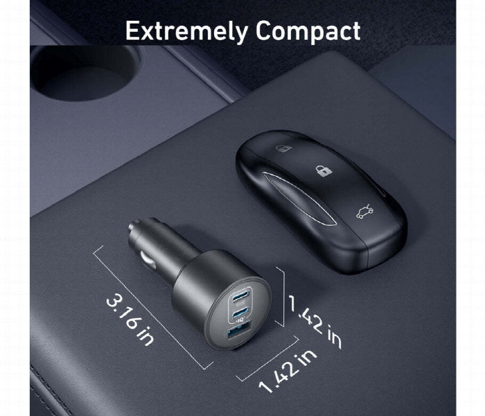 Anker Car Charger 167.5W 3 Ports - Zoom Image 3