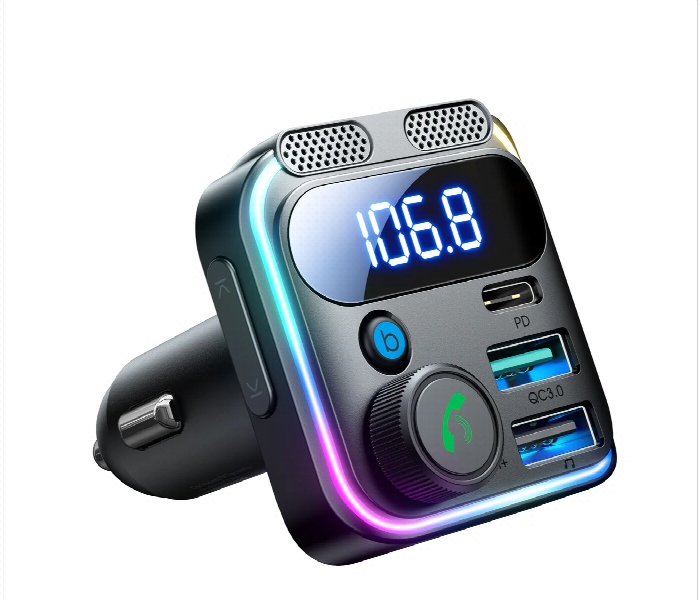 Joyroom 48W Dual Mic Car Wireless Fm Transmitter - Zoom Image 4