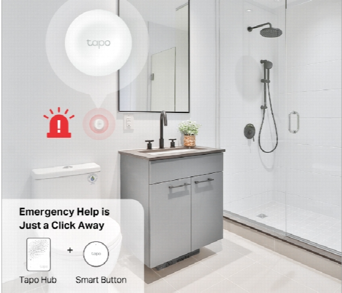 Tapo S200B Smart Button With Multi Control And One Click Alarm Support - Zoom Image 4