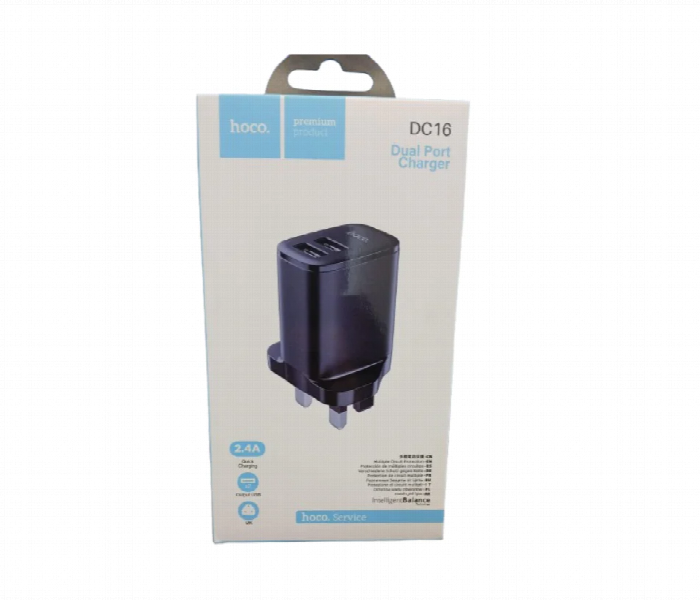 Hoco Dc16 Dual Port Usb Fast Charger Adapter Uk - Zoom Image 1