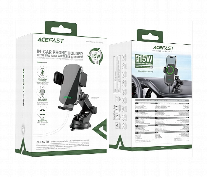 Acefast Fast Wireless Charger Car Holder D53 - Zoom Image 2