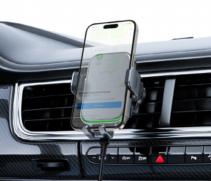 Acefast Fast Wireless Charger Car Mount Holder 15W - Zoom Image 2