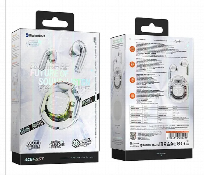 Acefast Wireless Ear Buds Playback Stereo Ear Buds With Led Display - Zoom Image 3