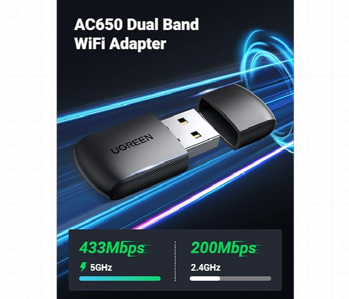 Ugreen Usb Wifi Adapter For Desktop Pc 5G 2.4G Dual Band Wifi Dongle Mini Wireless Usb Computer - Zoom Image 5