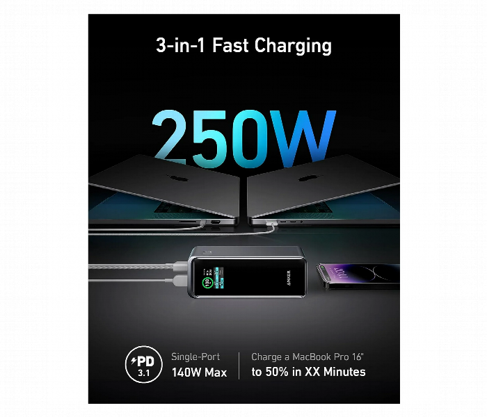 Anker Prime 27650Mah Power Bank 250W With 100W - Zoom Image 5
