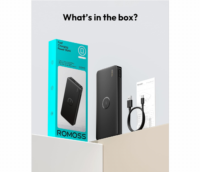 Romos  Fast Charging Power Bank 10000 Mah Capacity - Zoom Image 2