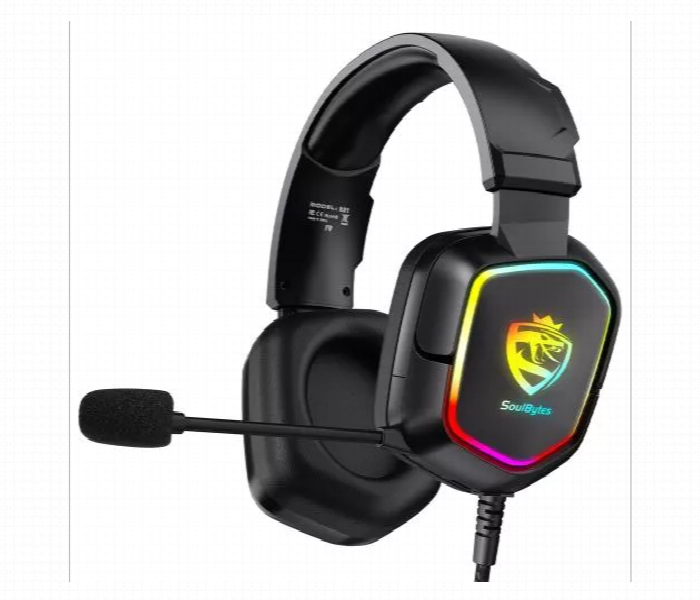 Soulbytes S21 Rgb Wired Gaming Headset With 50Mm Drivers Black - Zoom Image 1