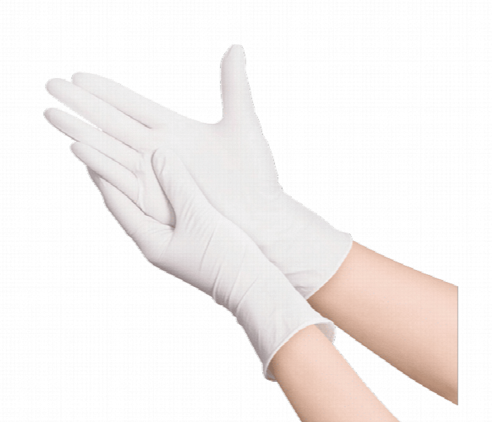 Gloves Latex White Powder Free Large 1X 100 Pieces - Zoom Image