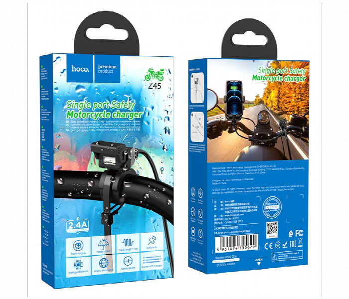 Hoco Motorcycle Charger Waterproof Handlebar - Zoom Image 1
