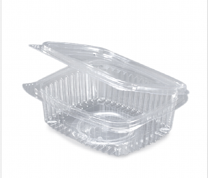 Clear Hinged Container 12 Oz Q Pac 1X10  Chc12Bdr - Zoom Image